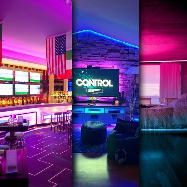 DAYBETTER Led Strip Lights Smart with App Control Remote, 5050 RGB for Bedroom, Music Sync Color Changing for Room Party 50ft - Image 7