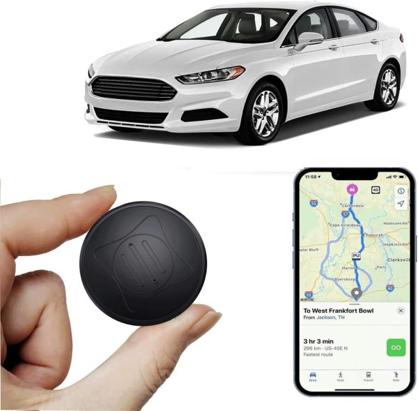 GPS Tracker for Vehicles No Subscription - Mini Magnetic Car GPS Trackers Portable Real Time GPS Hidden Tracking Device, No Monthly Fee, Full USA Coverage Location,for Car,Kids,Dogs,Trucks