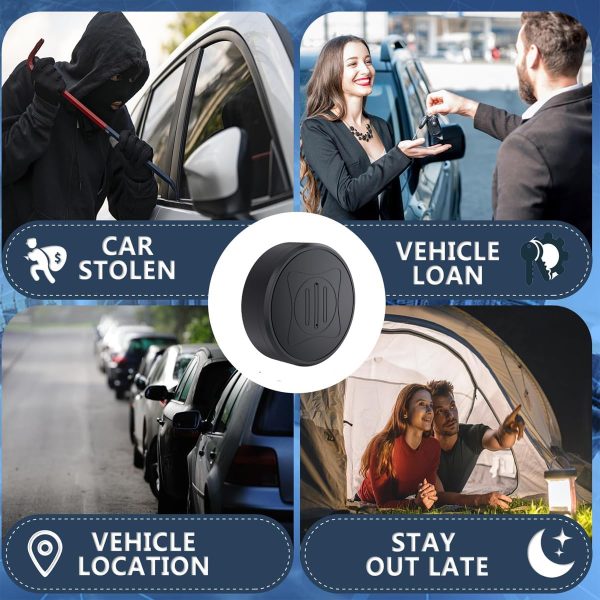 GPS Tracker for Vehicles No Subscription - Mini Magnetic Car GPS Trackers Portable Real Time GPS Hidden Tracking Device, No Monthly Fee, Full USA Coverage Location,for Car,Kids,Dogs,Trucks - Image 2